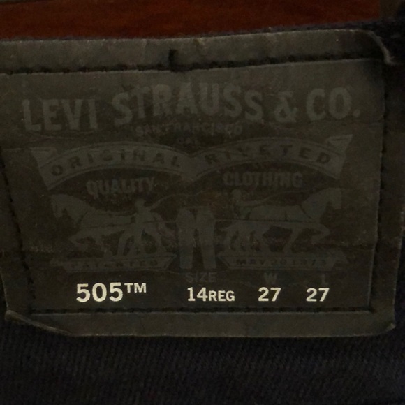Boys Levi 505 Jeans - Picture 4 of 4